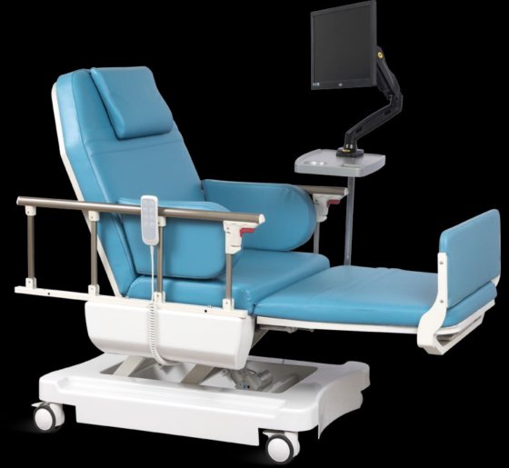 工場電気透析椅子患者のための 2 つの機能血液コレクション ドナー椅子透析椅子寄付描画ソファ