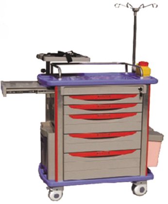 ICU のための良質の ABS 麻酔のカートの病院の医学の麻酔のトロリー