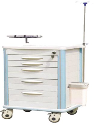 ICU のための良質の ABS 麻酔のカートの病院の医学の麻酔のトロリー