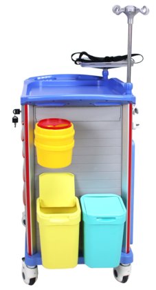 病院の医学のトロリー引出しが付いている医学のトロリー緊急のカートの病院の家具