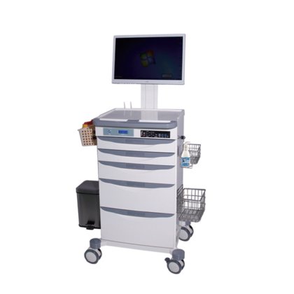 病院の家具の ABS 物質的な無線看護のトロリー