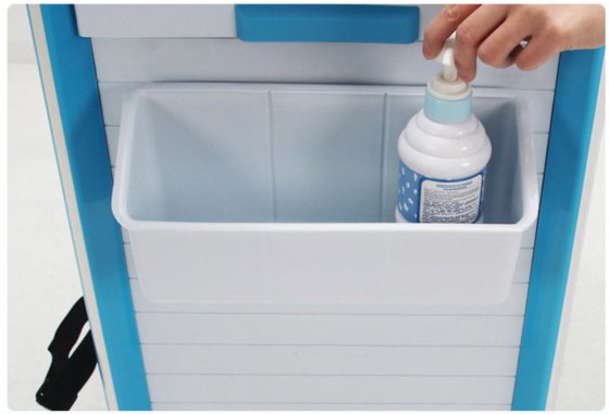 プラスチック医学のカートの緊急処置のトロリー ABS 麻酔のトロリーに服を着せる病院の家具の器械