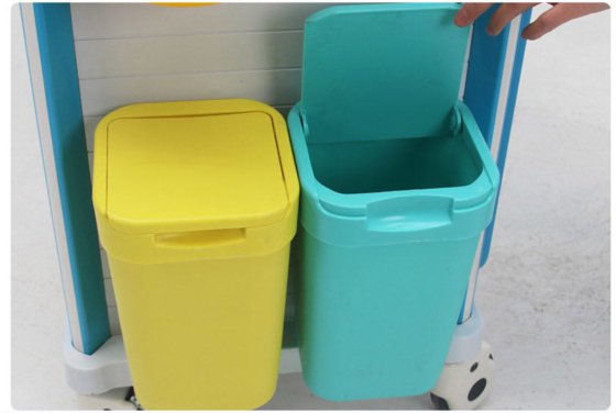 プラスチック医学のカートの緊急処置のトロリー ABS 麻酔のトロリーに服を着せる病院の家具の器械