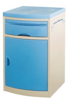 工場ロッカーを持つ医学の家具の病院の枕元のキャビネットのテーブル、靴の棚が付いている ABS プラスチック看護の忍耐強いベッド立場