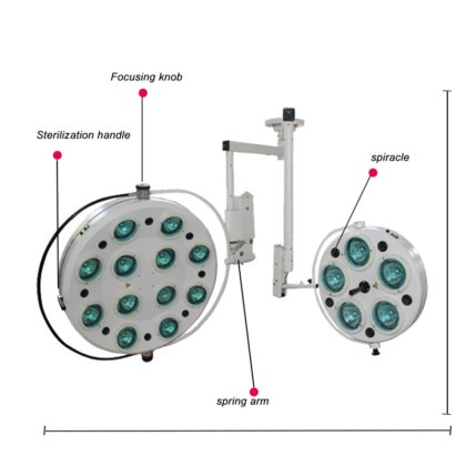OT の携帯用再充電可能な外科 shadowless 作動ランプ電池式 ICU