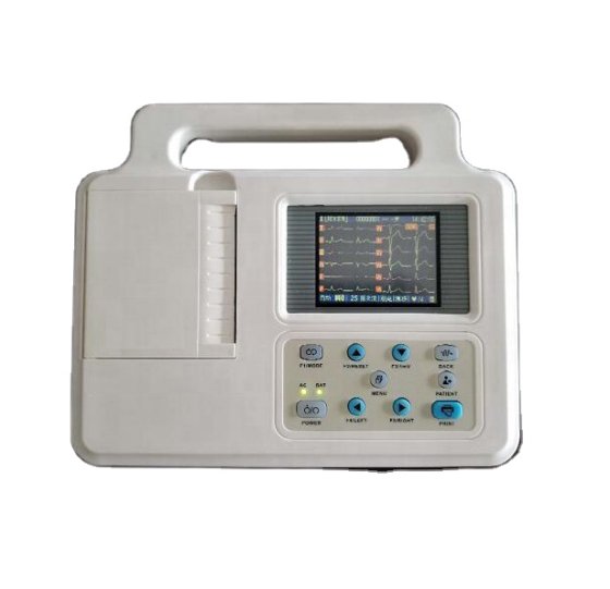 心電計本体画面表示12チャンネル心電図波形機