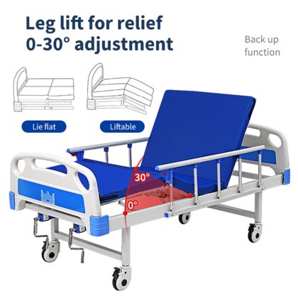 電気病院のベッドの医療機器の二重不安定な手動多機能 ICU の忍耐強い病院のベッド