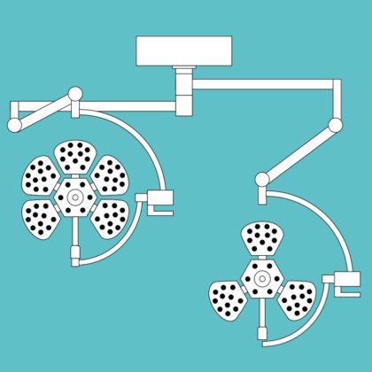 コントロール パネルとのための良質の作動の検査の外科ライト