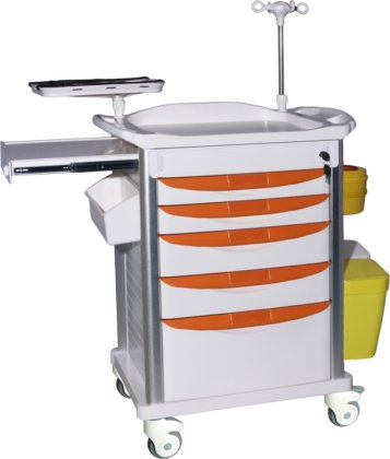 メーカー ABS 医療機器トロリー病院薬カート緊急トロリー