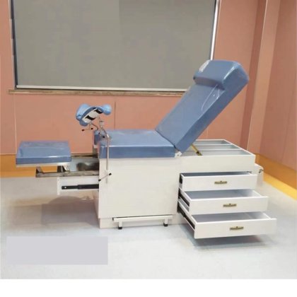 病院の引出しが付いている多機能の婦人科の検査のテーブルの産科の配達ベッド
