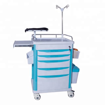 ラップトップの病院装置の ABS 緊急救急車の医学の衝突のカートの伸張器の忍耐強い薬剤の処置のトロリー