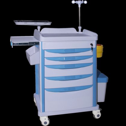 ラップトップの病院装置の ABS 緊急救急車の医学の衝突のカートの伸張器の忍耐強い薬剤の処置のトロリー