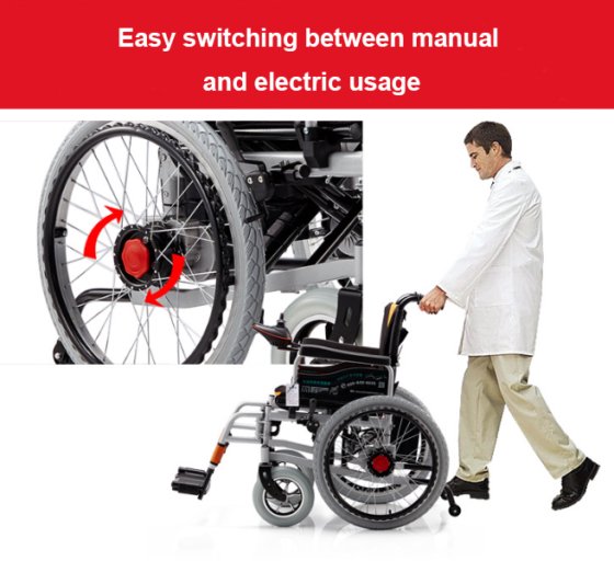 FE-6002 身体障害者用リチウム電池式折りたたみ式自動電動車椅子