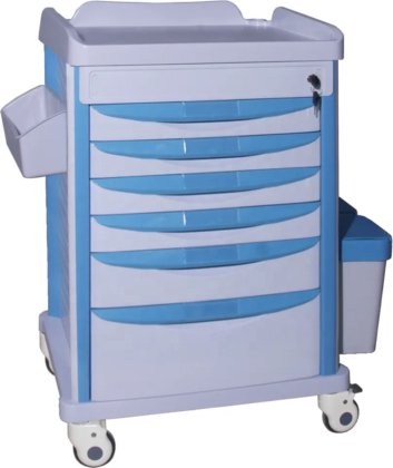 卸し売り医院のための外科器械の病院の家具Absの物質的な麻酔のトロリー