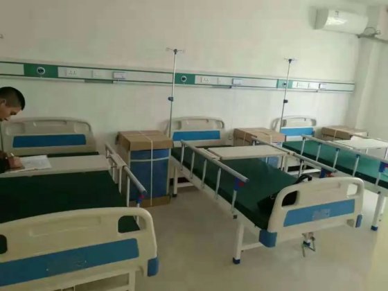 1クランク手動病院ベッド直接工場安い価格のシンプルな機能