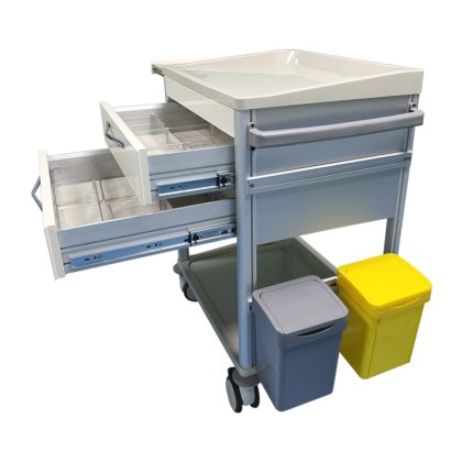 引出しが付いている緊急の Abs の病院のトロリー救急車の医学の衝突のカート