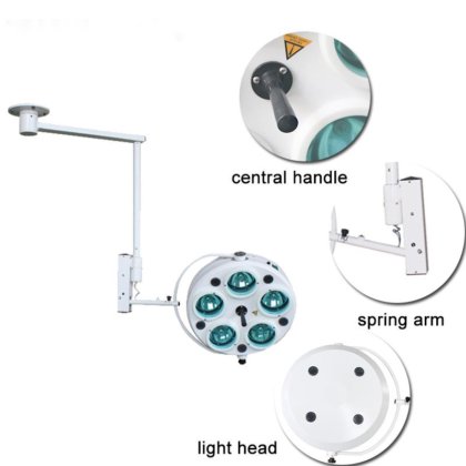 製造業者の直接販売操作ハロゲン ライト天井は二重腕の外科ライト作動ランプを取付けました