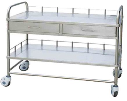 病院の医者の看護婦の忍耐強い医学のトロリーのための工場価格のステンレス鋼の mayo のテーブルの病院のテーブル