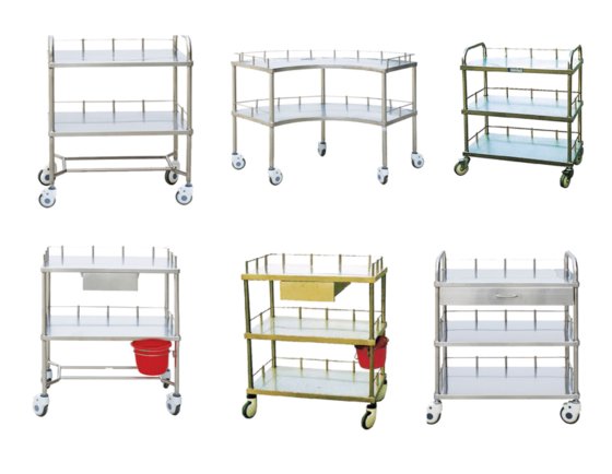 病院の家具のステンレス鋼の付属品のトロリー