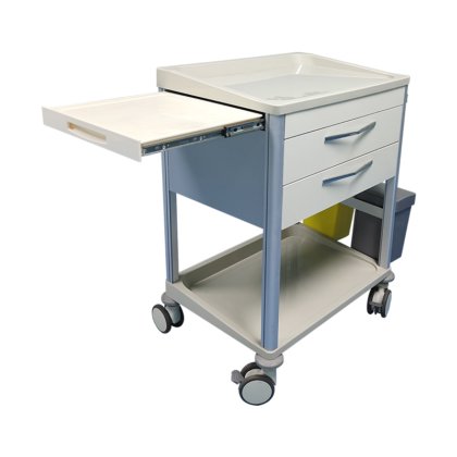 病院の使用法のための医学の家具の ABS 病院の忍耐強いトロリー緊急の衝突の引出しのカートのトロリー