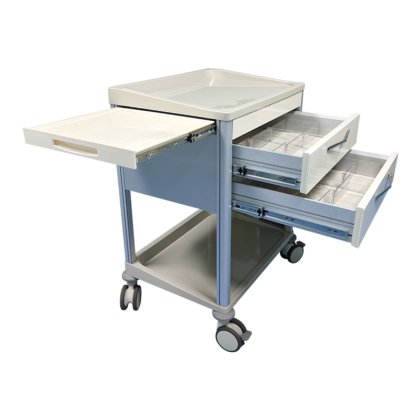 病院の使用法のための医学の家具の ABS 病院の忍耐強いトロリー緊急の衝突の引出しのカートのトロリー