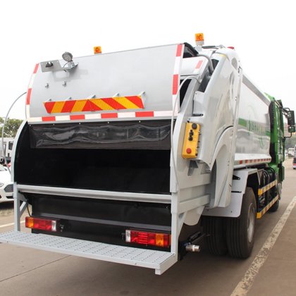 Shacman Rear Loading Type 8m3 Waste Collection Garbage Compactor Truck ...