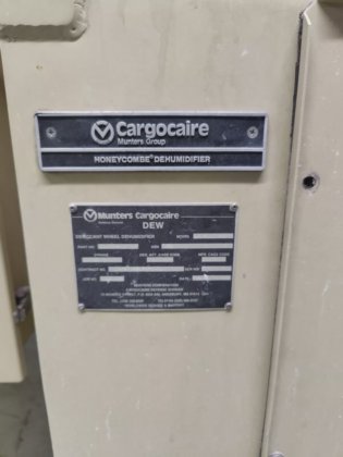 Cargocaire Munters, Desiccant Dehumidifier DEW-1125-EA, Desitech ...