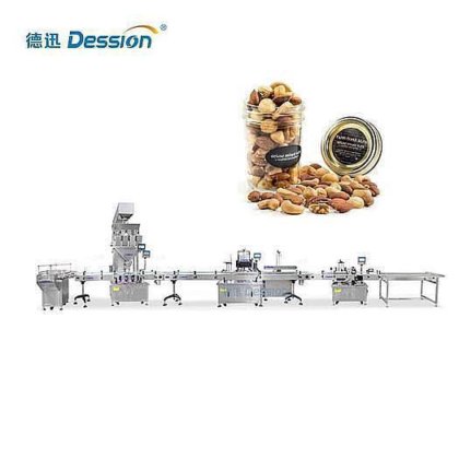 德盛佛山德盛全自动颗粒瓶花生灌装旋盖贴标封口机出厂价