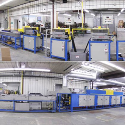 Baina 橡胶单次挤出微波硫化生产线