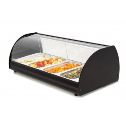Macchina Scalda Nachos Royal Catering - 109W, LED RGB, Acciaio Inox, Verde