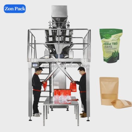 半自動粉体充填と固体顆粒手動包装機スタンド パウチの重量を量る
