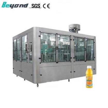 全自动工业果汁灌装饮料灌装旋盖包装机