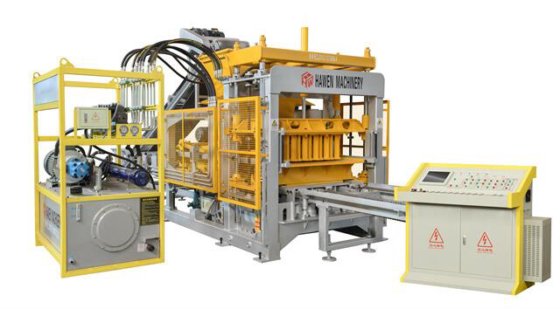 Interlocking Stacker QT4 Cement Solid Brick Production Line Interlocking Paver Machine1 ...