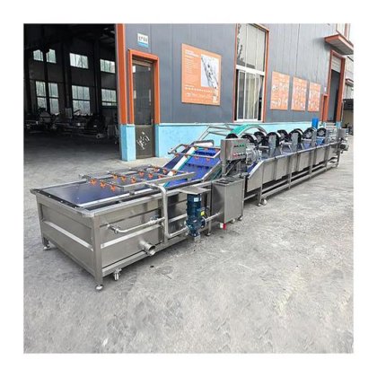 肯德基薯条全自动生产线工业薯片油炸小吃生产加工流水线