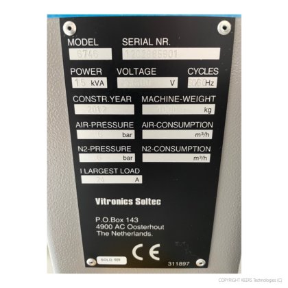 2012 Vitronics Soltec mySelective 6746