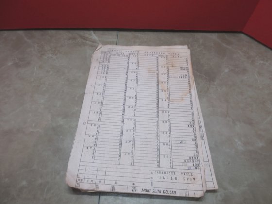 MORI SEIKI SL-1H CNC LATHE