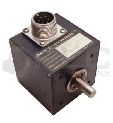 ACCU-CODER INCREMENTAL SHAFT ENCODER MODEL#