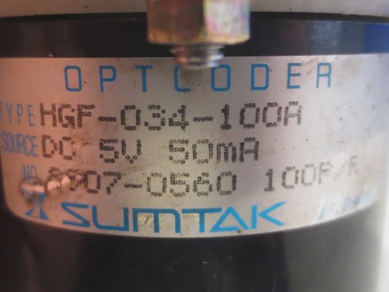 SUMTAK OPTCODER ENCODER HGF-034-100A DC