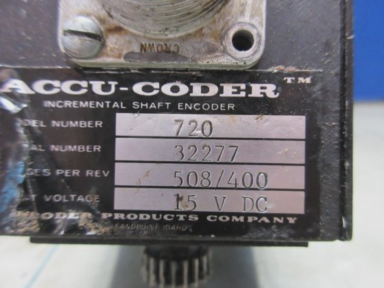 ACCU-CODER INCREMENTAL SHAFT ENCODER MODEL#