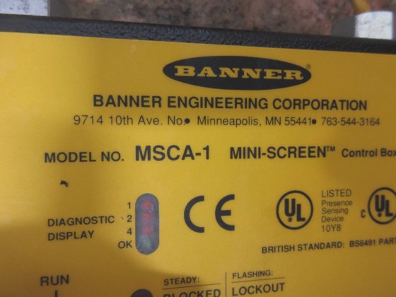 BANNER ENGINEERING BANNER MSCA-1 MINI SCREEN CONTROLLER ENCLOSURE BOX ...