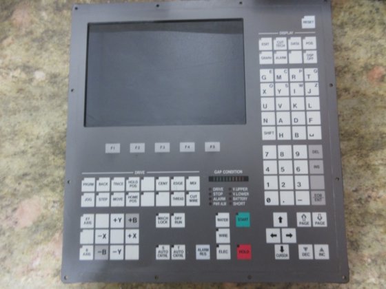 1999 BROTHER HS-5100 00F CNC EDM MAIN OPERATOR CONTROL PANEL KEYBOARD ...