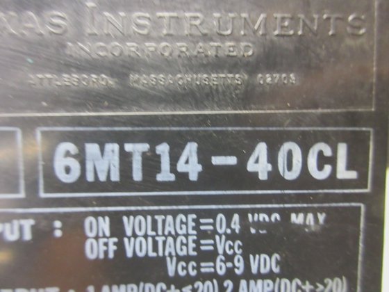 TEXAS INSTRUMENTS OUTPUT MODULE 6MT14-40CL