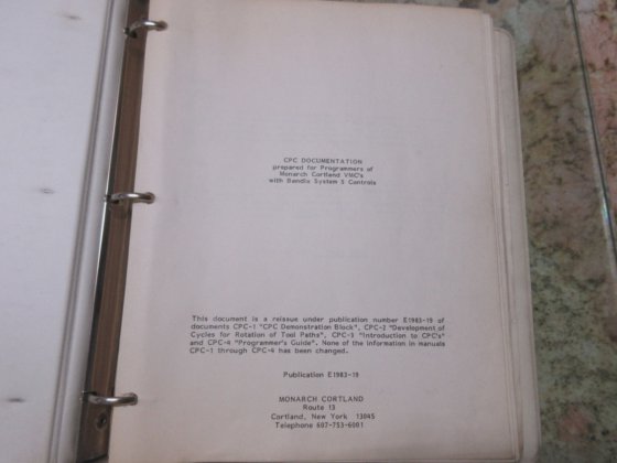 CPC DOCUMENTATION PREPARED PROGRAMMERS MONARCH