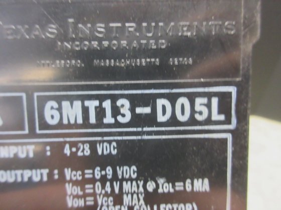 TEXAS INSTRUMENTS INPUT MODULE 6MT31-D05L