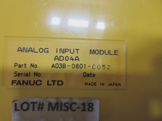FANUC ANALOG INPUT MODULE AD04A