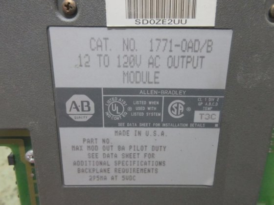 ALLEN BRADLEY AC OUTPUT MODULE