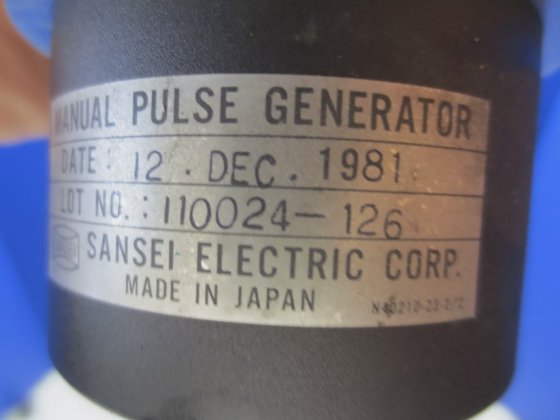 SANSEI MANUAL PULSE GENERATOR 110024-126