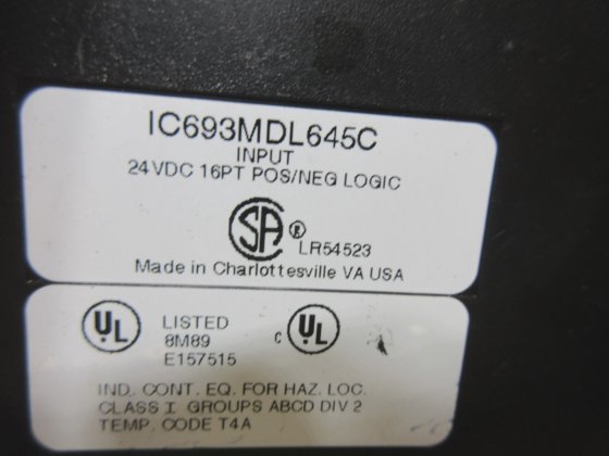 GE FANUC DISCRETE INPUT MODULE