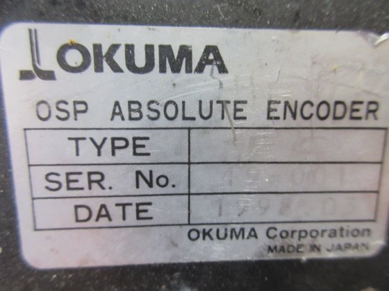 OKUMA OSP ABSOLUTE ENCODER TYPE