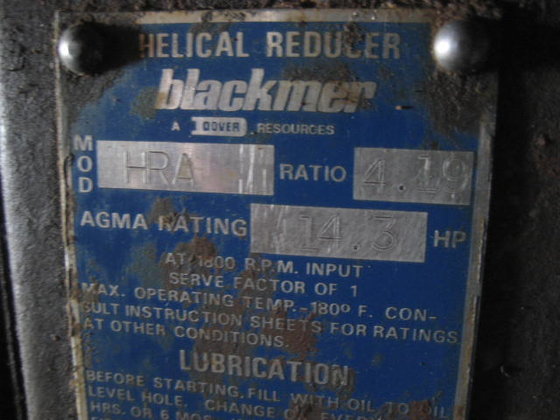 Blackmer Helical Gear Reducer. 2439